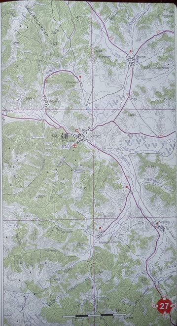 карта автодорог Горного Алтая