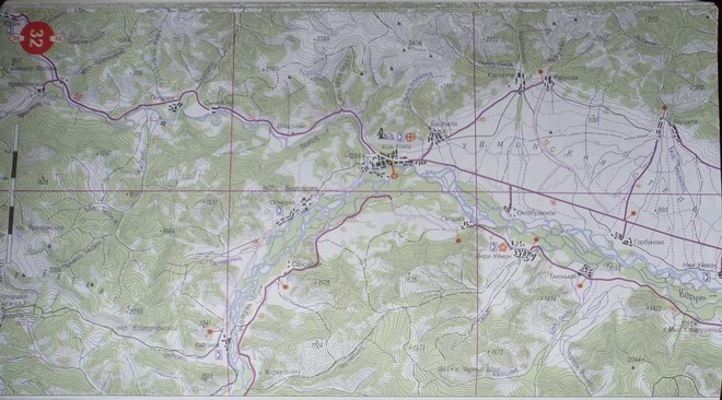 карта автодорог Горного Алтая